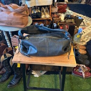 Christopher Kon Black Leather Shoulder Bag